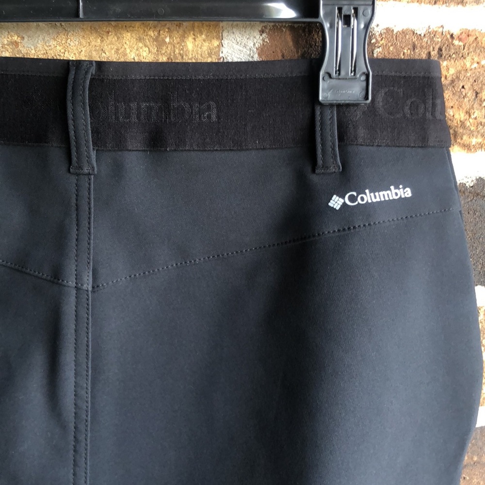 COLUMBIA Black Insulated Pants with White Zippers - Picture 7 of 9